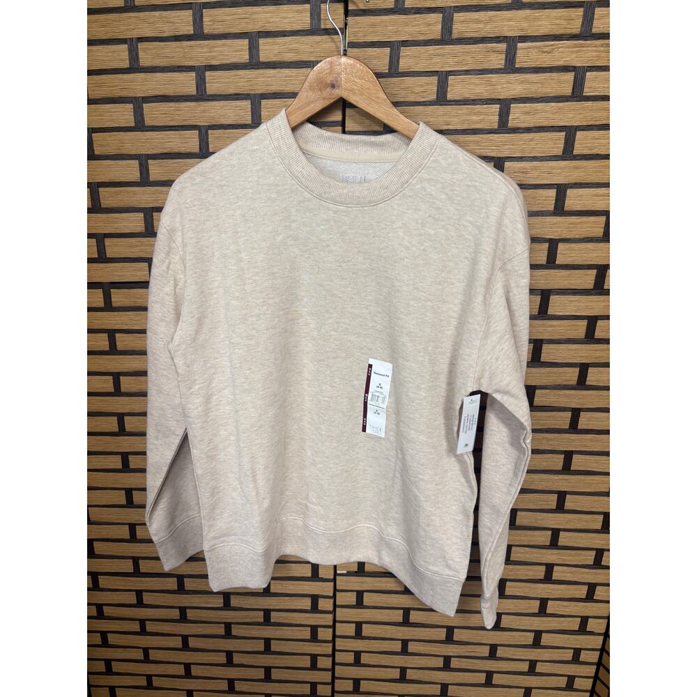 Time And Tru Tan Relaxed Fit Sweatshirt Size Small‎